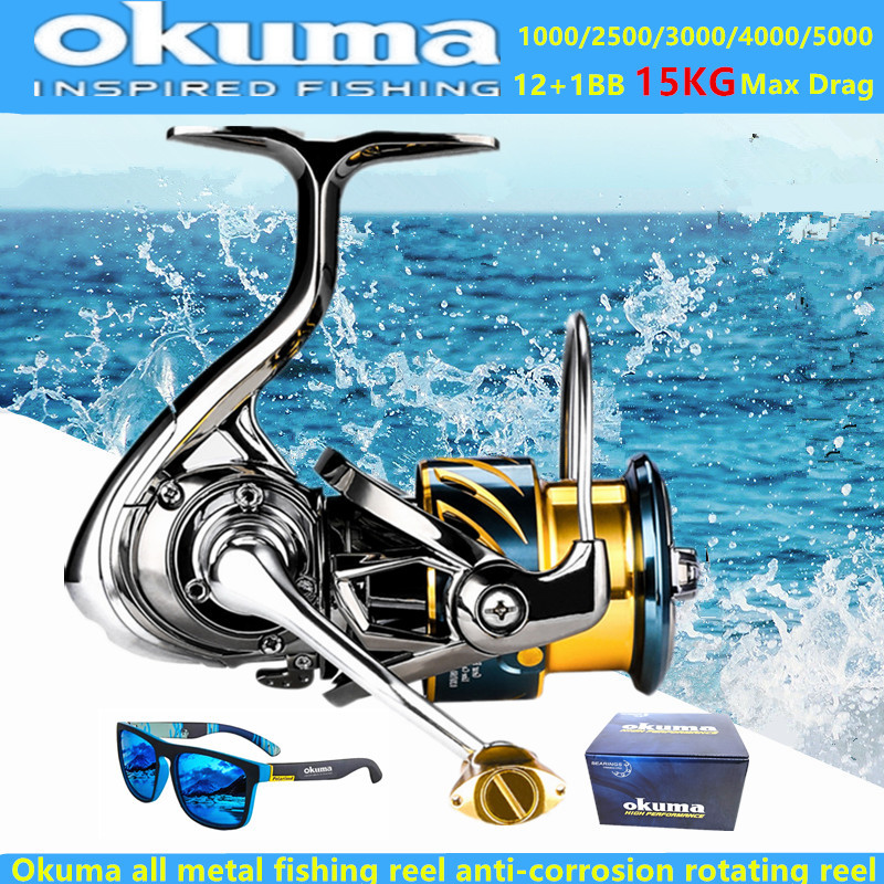 Okuma all metal fishing reel 1 - Trolling Reel reseña y precio
