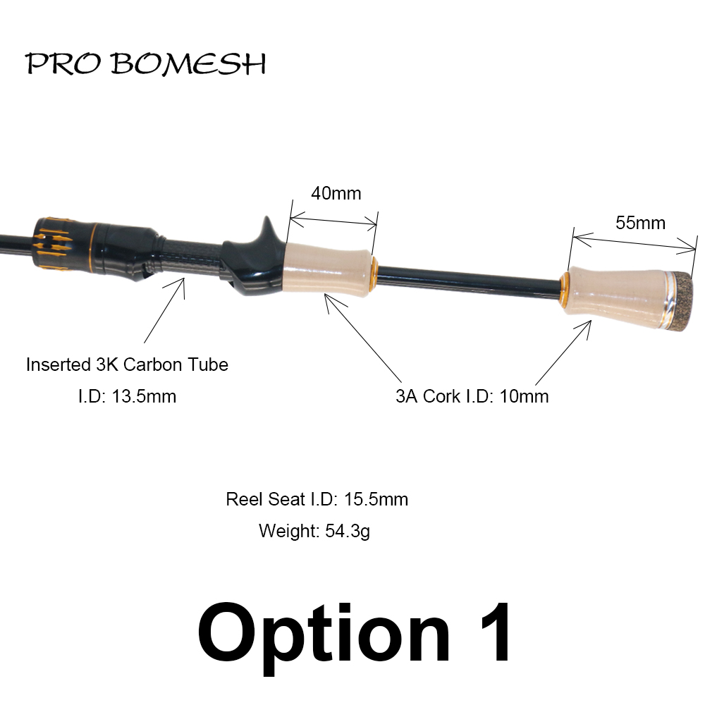 Pro Bomesh 3A Grade Cork SKTS  - Ice Fishing Reel reseña y precio