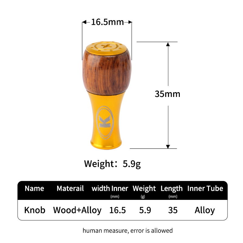 Umi 1pc Fishing Reel Wood Knob - Trolling Reel reseña y precio