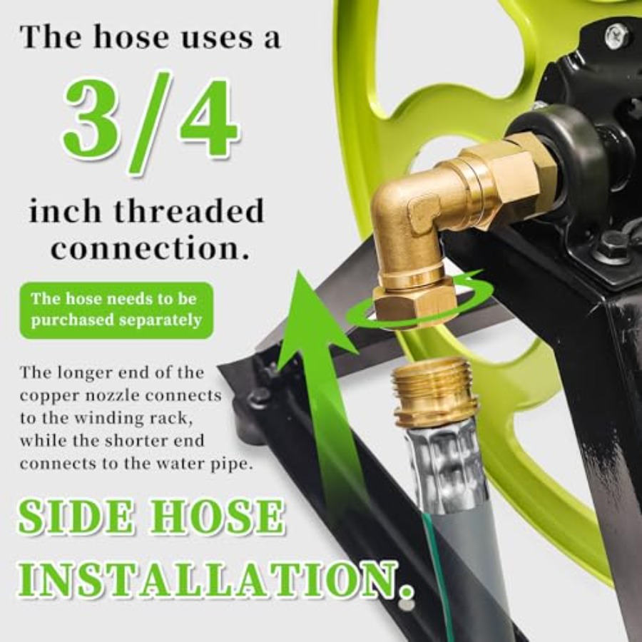 Stainless Steel Garden Hose Re - Reel Handle reseña y precio