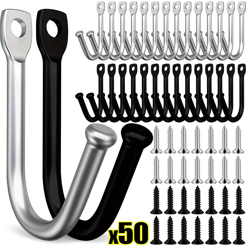 50/5Set J-shaped Metal Wall Ho - Reel Bag reseña y precio