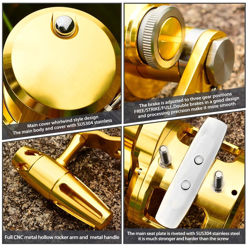 PRO BEROS Trolling Reel 5.7:1  - Reel Handle reseña y precio