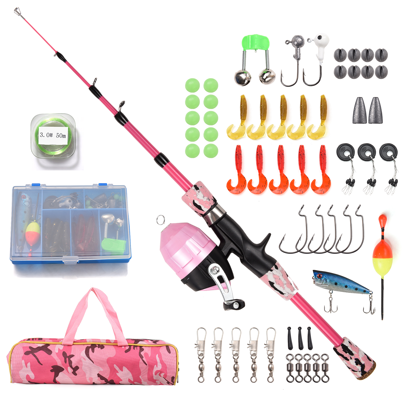 Kids Fishing Rod and Reel Comb - Spincast Reel reseña y precio