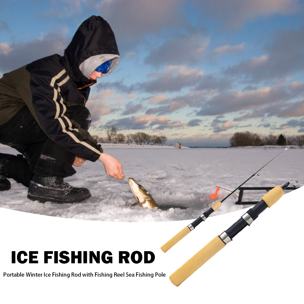 Ice Fishing Rod Portable Spinn - Ice Fishing Reel reseña y precio
