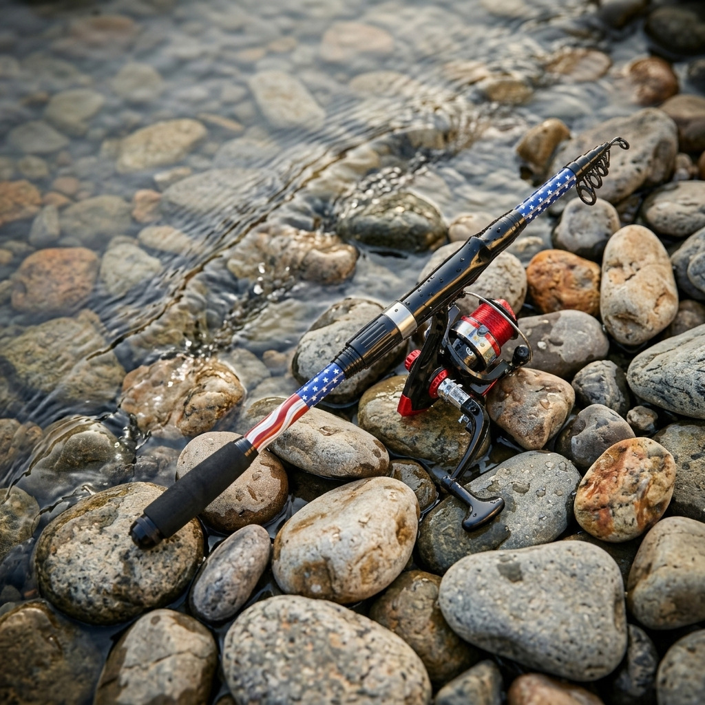 Telescopic Fishing Rod Spinnin - Reel Bag reseña y precio