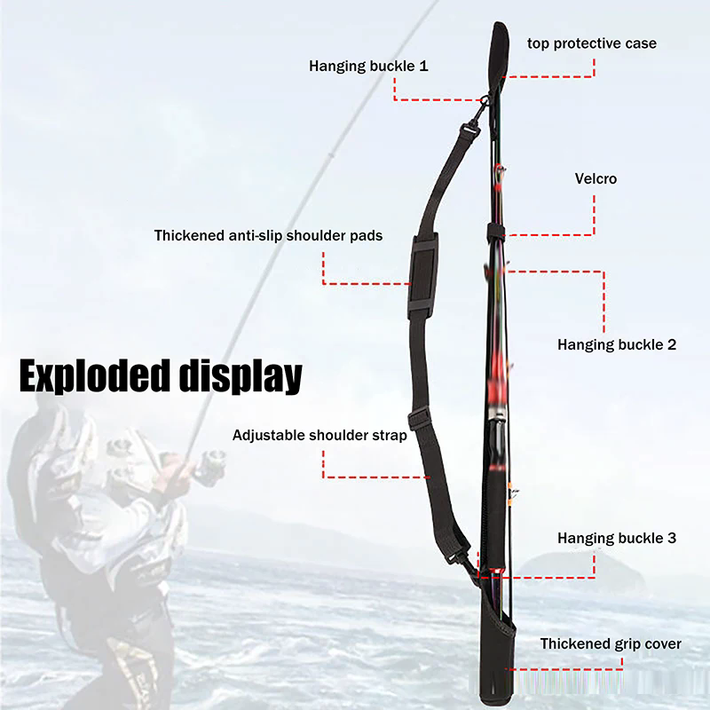 Adjustable Fishing Rod Storage - Reel Bag reseña y precio