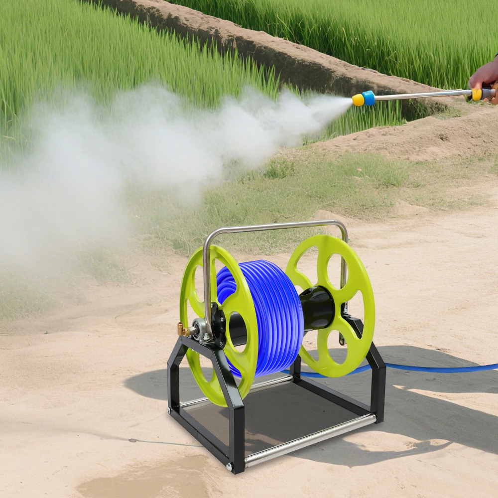 Garden Hose Reel, 360° Wall Mo - Reel Handle reseña y precio