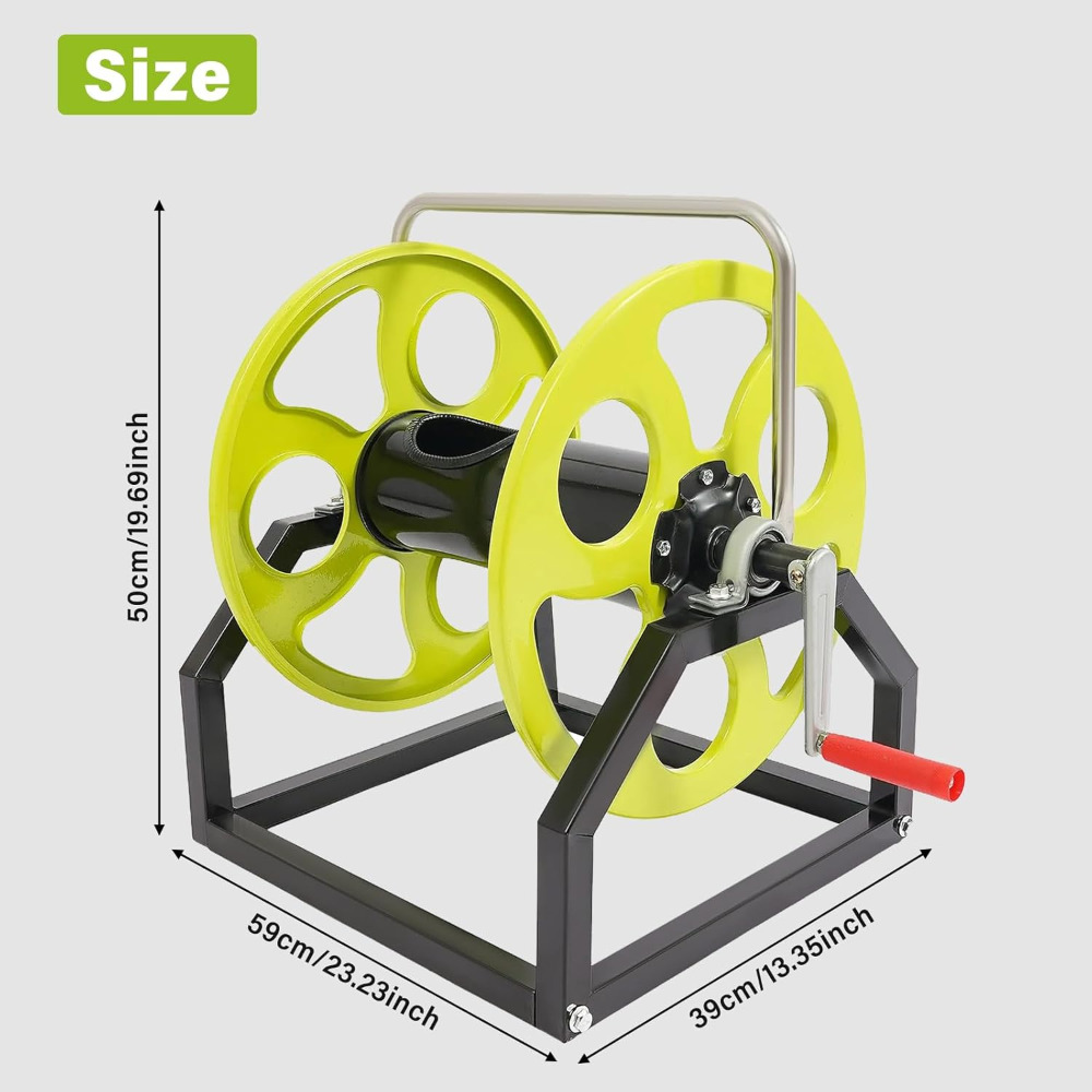 Garden Hose Reel, 360° Wall Mo - Reel Handle reseña y precio