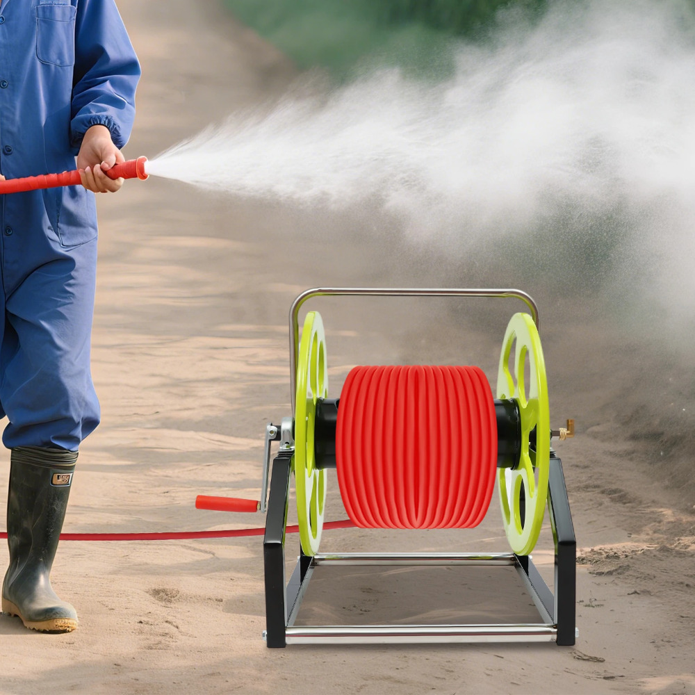 Garden Hose Reel, 360° Wall Mo - Reel Handle reseña y precio