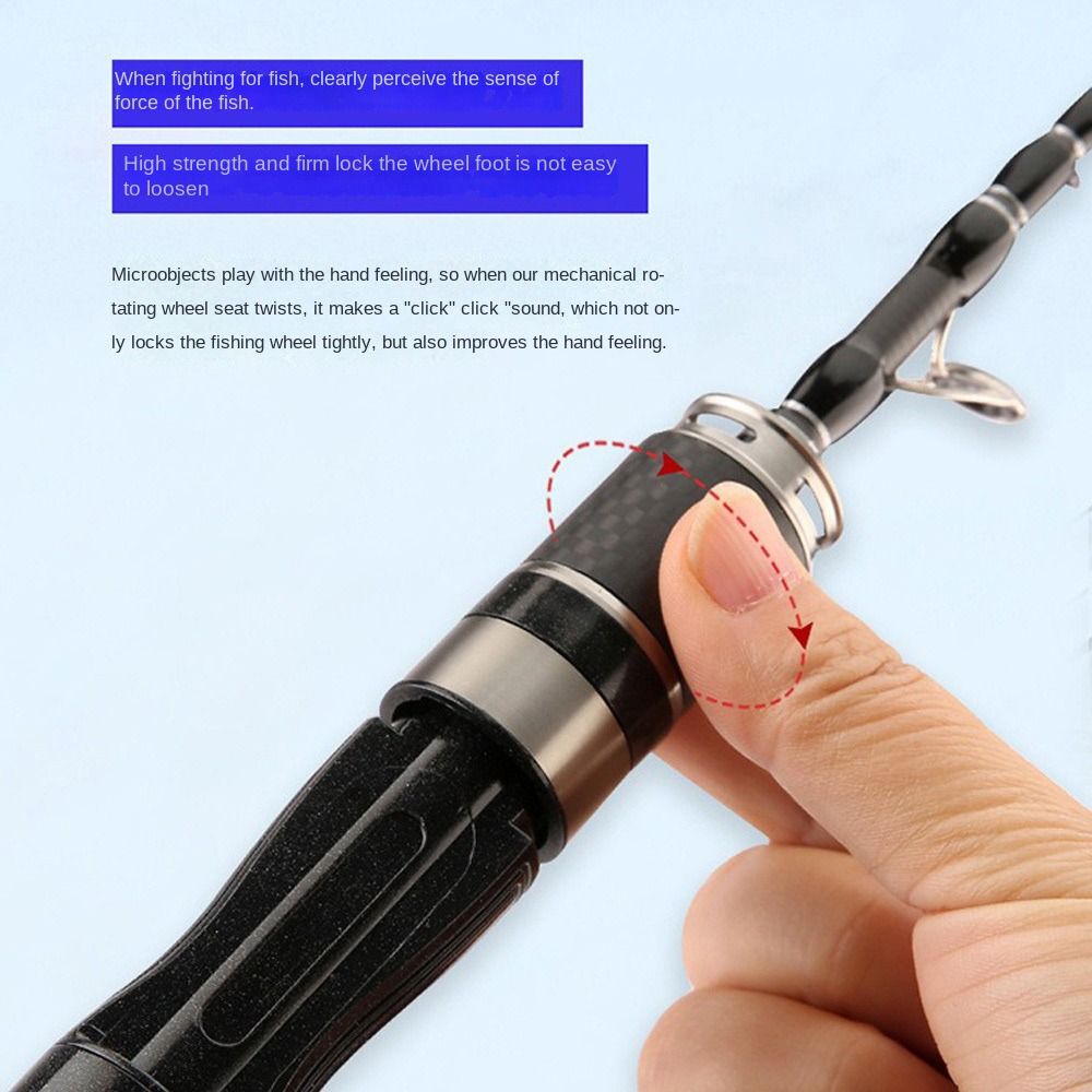 1.5m-1.8m Fishing Pole Rod Set - Spincast Reel reseña y precio