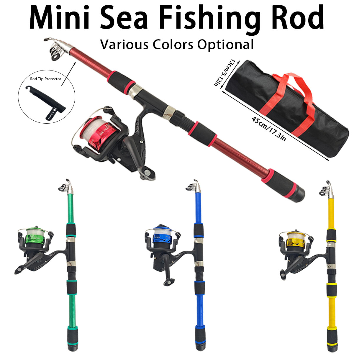 Mini Telescopic Sea Fishing Ro - Reel Bag reseña y precio