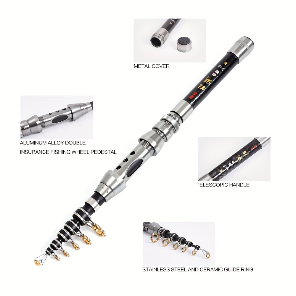 Telescopic Sea Rock Fishing Ro - Surf Reel reseña y precio