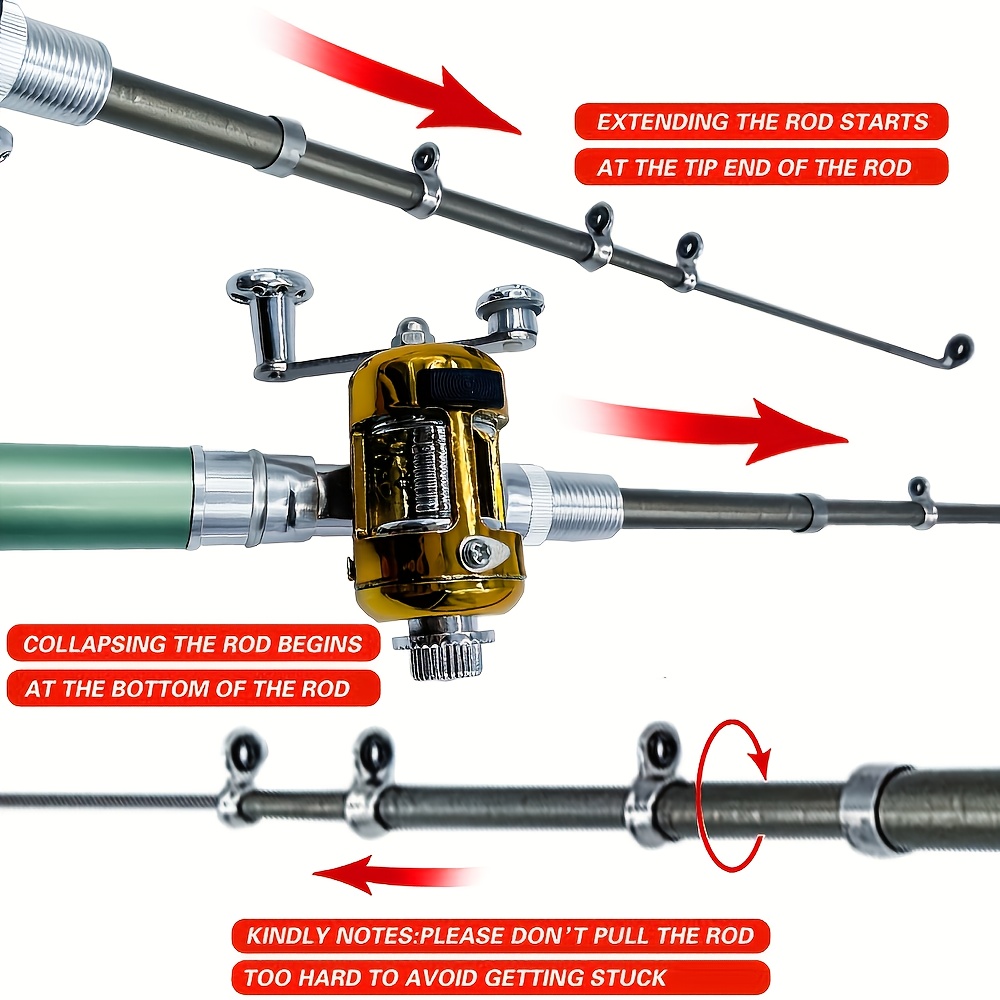 Pocket Ice Fishing Rod & Reel  - Ice Fishing Reel reseña y precio