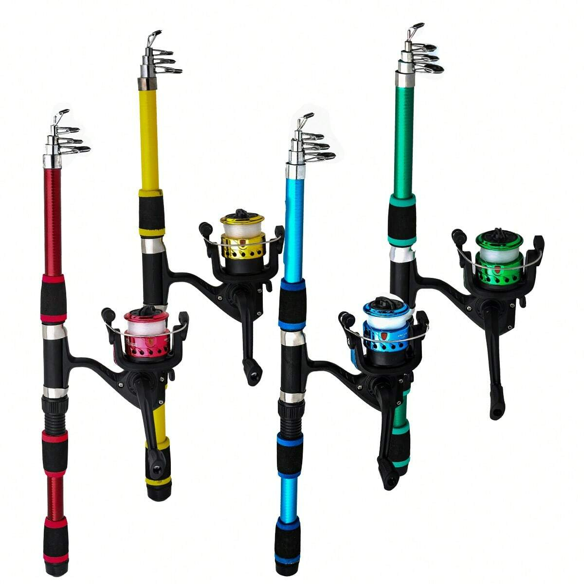 Fishing Pole Set Full Kits Wit - Spincast Reel reseña y precio