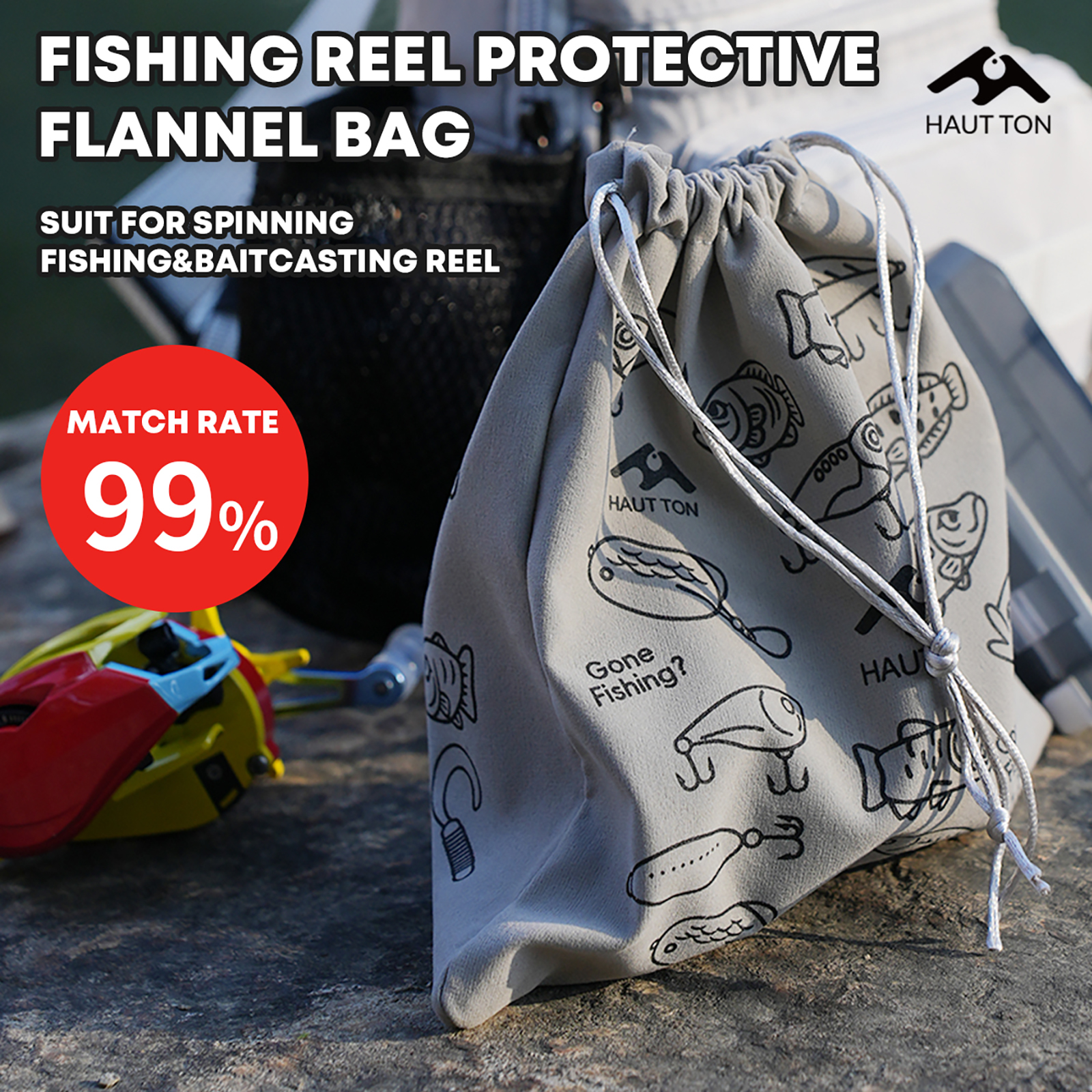 HAUT TON Fishing Reel Protecti - Trolling Reel reseña y precio