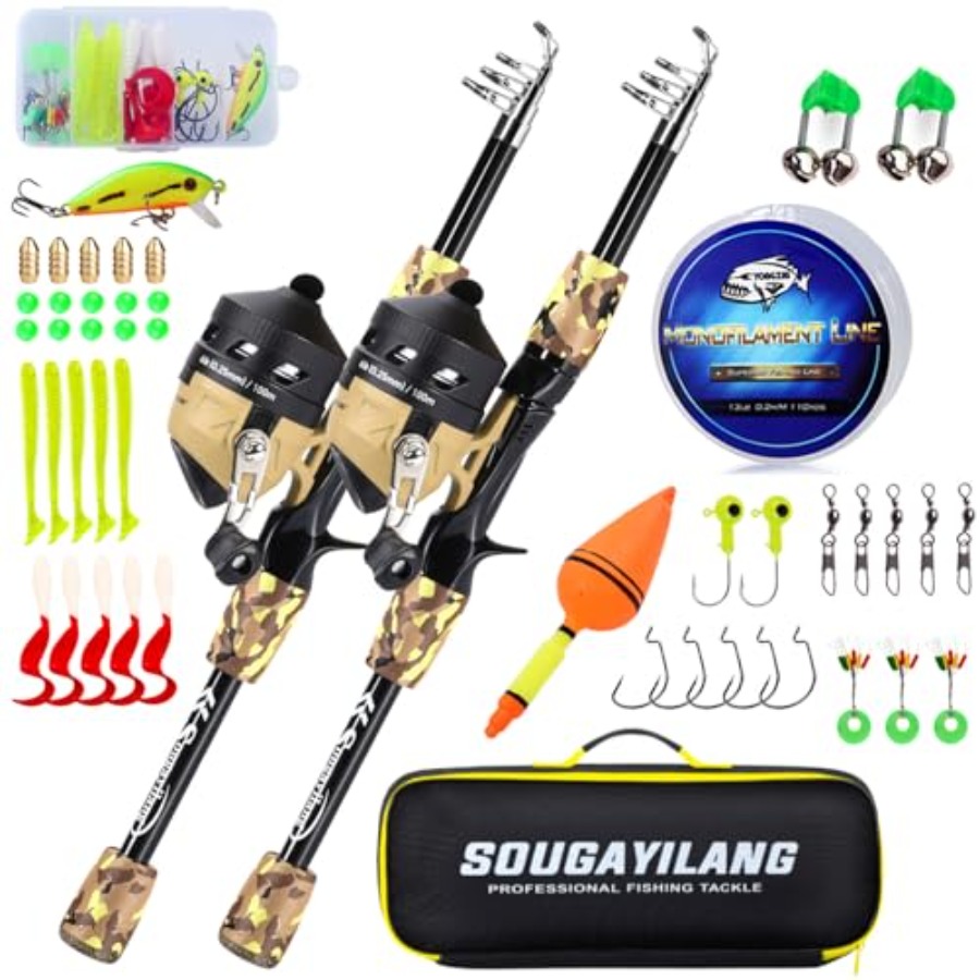 Fishing Rod and Reel Combo, Li - Spincast Reel reseña y precio